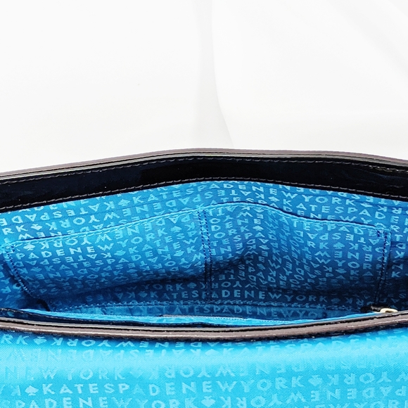 Kate Spade Striped Patent PVC Leather Crossbody - Picture 8 of 8